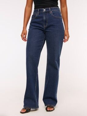 Abercrombie & Fitch Curve Love High Rise 90s Relaxed Jean 24 Short